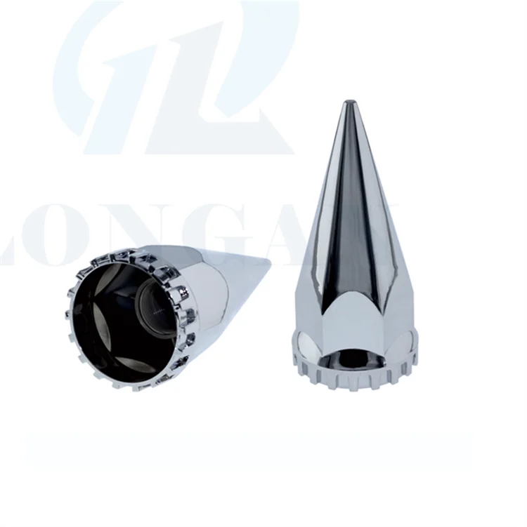 33mm Truck ABS Thread on Nut Cover ABS Chrome Cap Wheel Lug Nut Cover
