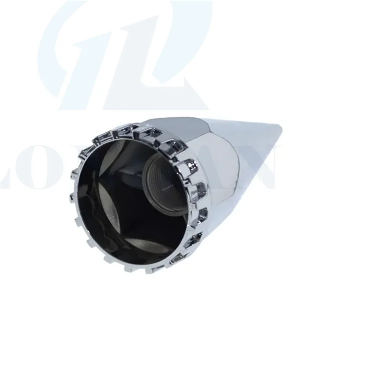 Custom Truck ABS Chrome Super Spike Thread on Wheel Lug Nut Cover