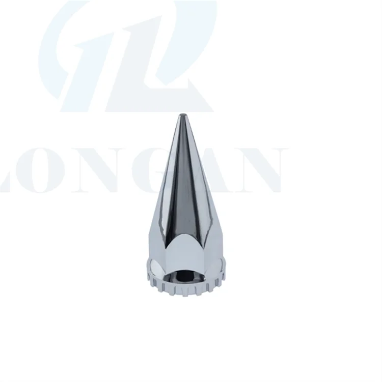 Custom Truck ABS Chrome Super Spike Thread on Wheel Lug Nut Cover