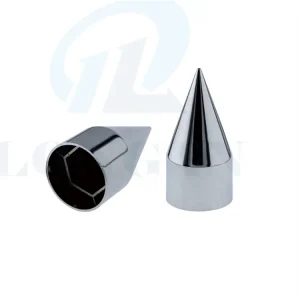 Custom 33mm Truck ABS Chrome Cap Wheel Lug Nut Cover Push-on Style