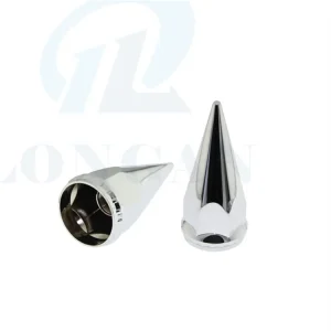 Custom Truck Abs Chrome Cap Wheel Lug Nut Cover Abs Hex Thread On Lug Nut Cover